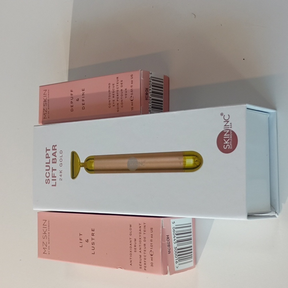 MZ Skin Skincare Set + 24K Gold Sculpt Lift‎ Bar | 3-Piece Set